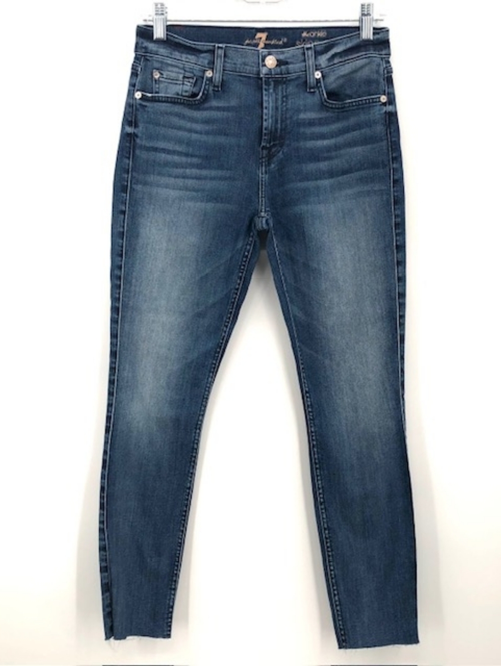 7FAM Ankle Skinny Jean - 28,  7 for All Mankind x 26" - Picture 3 of 9